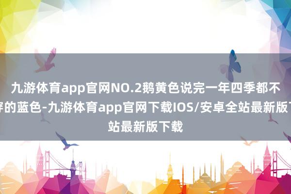 九游体育app官网NO.2鹅黄色说完一年四季都不错穿的蓝色-九游体育app官网下载IOS/安卓全站最新版下载