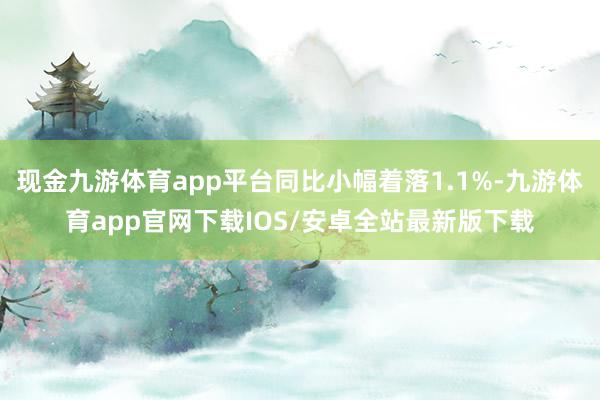 现金九游体育app平台同比小幅着落1.1%-九游体育app官网下载IOS/安卓全站最新版下载